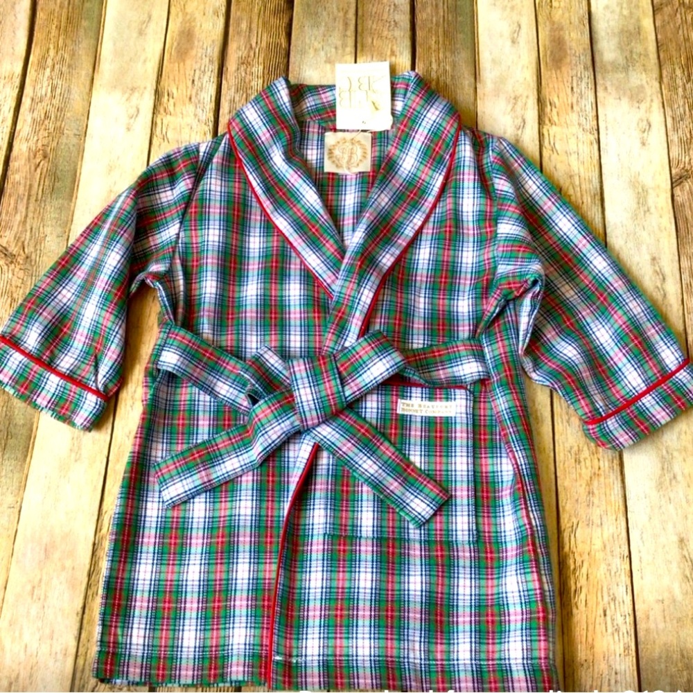 TBBC Prestonwood Plaid Blaylock Bath Robe 3T boy or girl TBBC